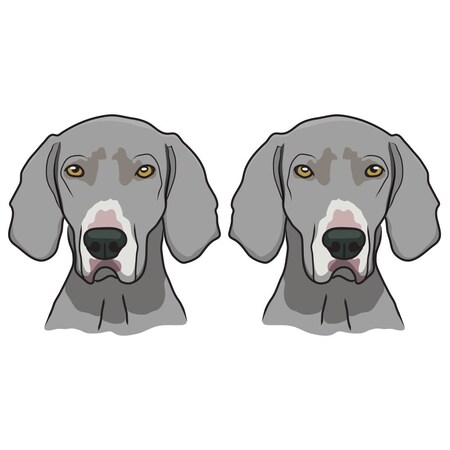 Signmission Weimaraner Dog Decal, Dog Lover Decor Vinyl Sticker D-18-Weimaraner
